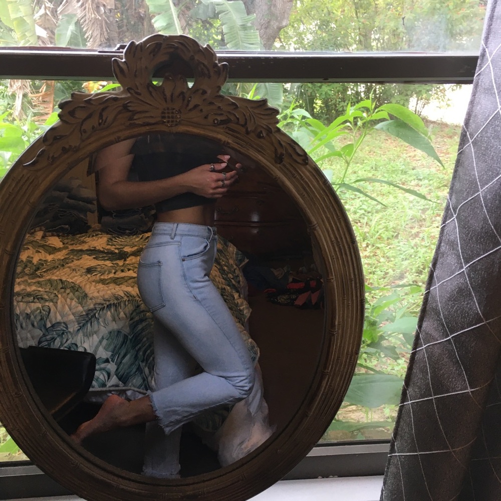 Light wash jeans